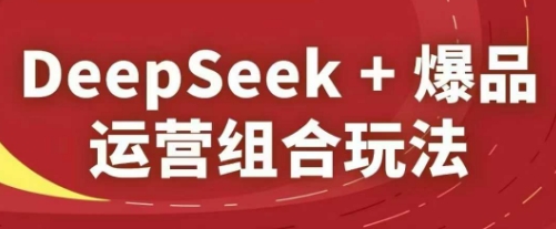 DeepSeek+爆品运营组合玩法，2025淘系精品课-学链网创