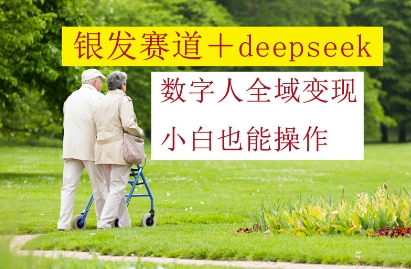 银发赛道+deepseek数字人全域变现，小白也能操作-学链网创