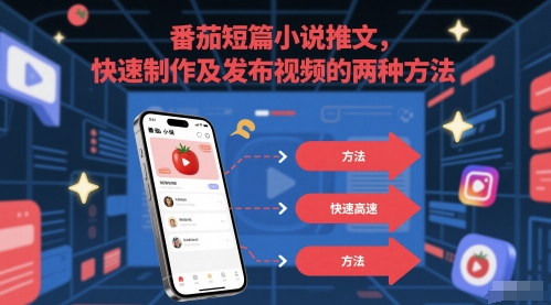 番茄短篇小说推文，快速制作及发布视频的两种方法-学链网创