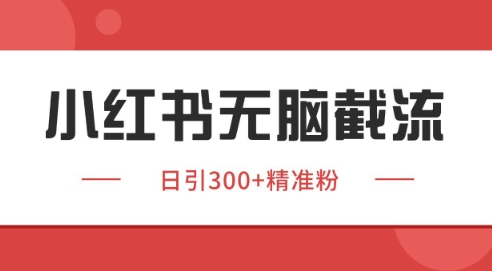 小红书截流同行客源，独家野路子获客玩法 日引200+暴力获客【揭秘】-学链网创