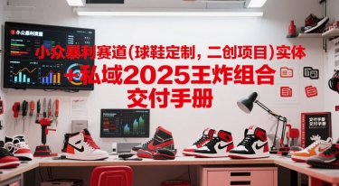 小众暴利赛道(球鞋定制，二创项目)实体+私域2025王炸组合  交付手册-学链网创