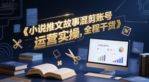 小说推文故事混剪账号运营实操，全程干货-学链网创