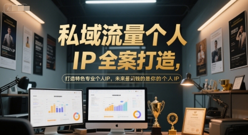 私域流量个人IP全案打造，打造特色专业个人IP，未来最值钱的是你的个人IP-学链网创