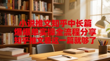 小说推文知乎中长篇爆单实操全流程分享，知乎推文看这一篇就够了-学链网创