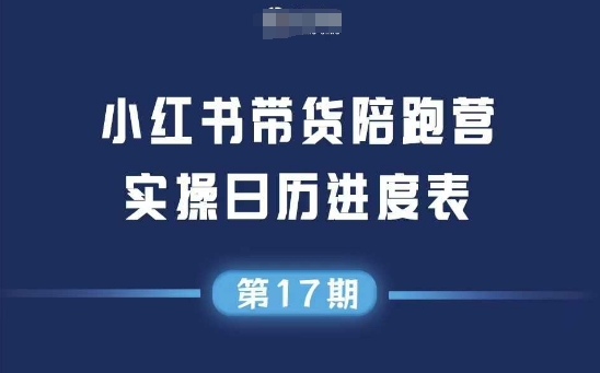 小红书第17期带货陪跑营，不囤货，无不直播，无不投流，通过选品+笔记内容+测品+笔记铺量+矩阵运营打爆款-学链网创