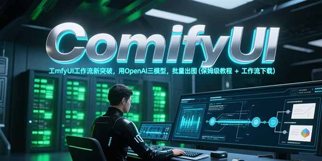 ComfyUI工作流新突破，用OpenAI三模型，批量出图(保姆级教程+工作流下载-学链网创