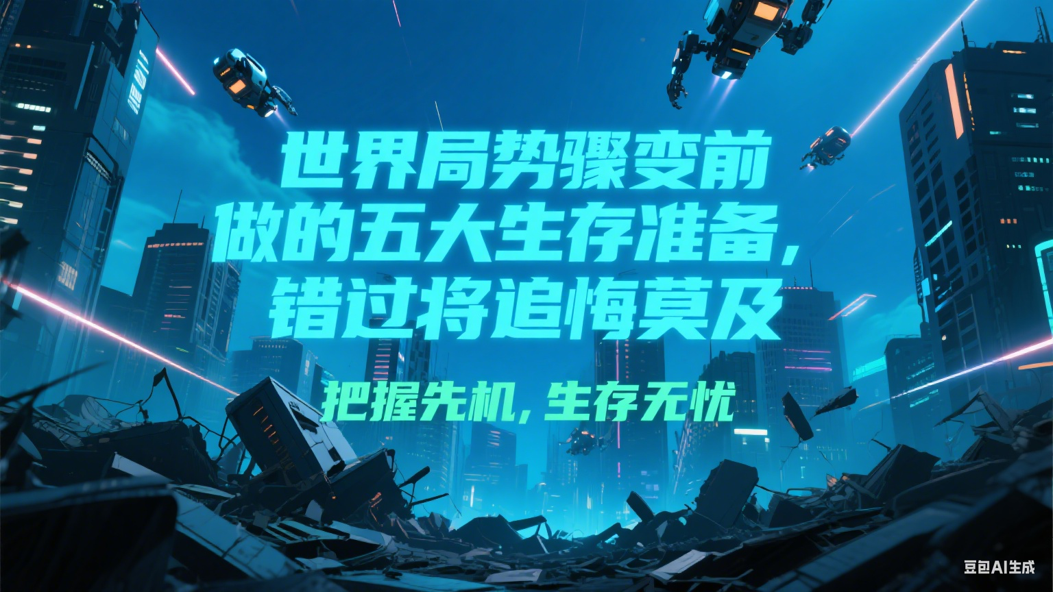 付费文章《世界局势骤变前必做的五大生存准备，错过将追悔莫及》-学链网创