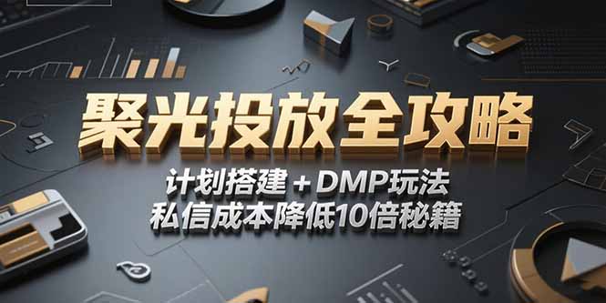 2025小红书聚光投放全攻略，计划搭建+DMP玩法，私信成本降低10倍秘籍-学链网创