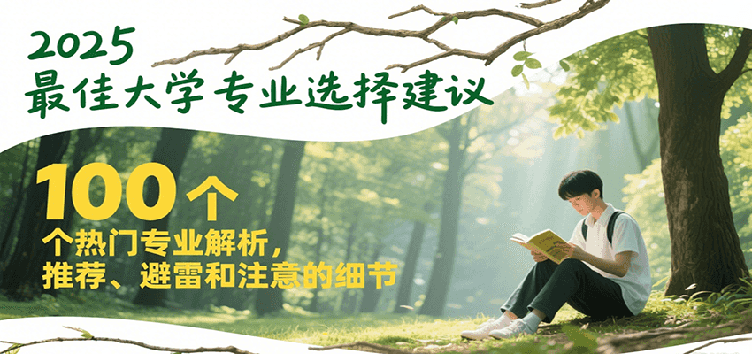 2025最佳大学专业选择建议，100个热门专业解析，推荐、避雷和注意的细节-学链网创