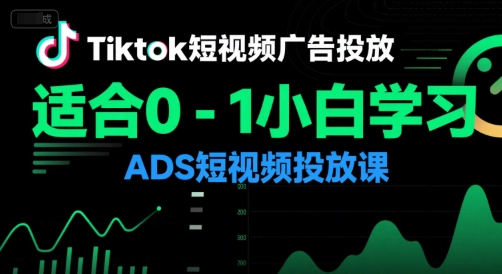 Tiktok短视频广告投放，适合0-1小白学习ADS短视频投放课-学链网创