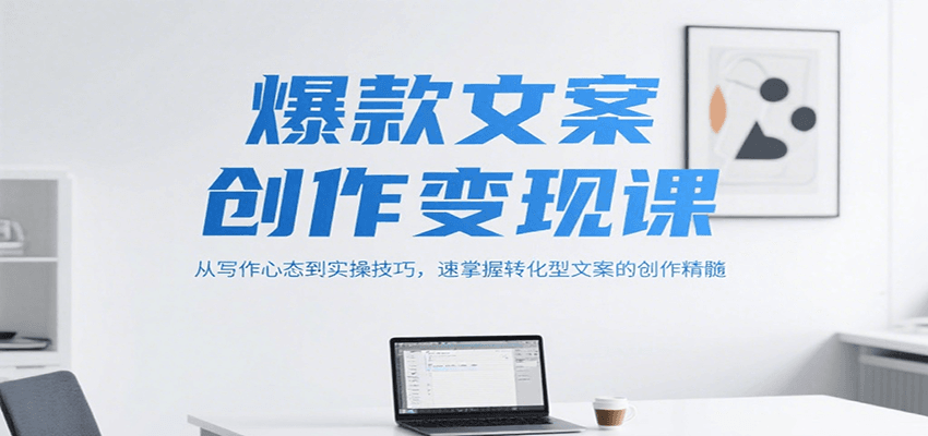 爆款文案创作变现课，从写作心态到实操技巧，速掌握转化型文案的创作精髓-学链网创