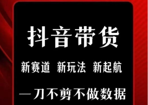 抖音短视频一刀不剪带货，不剪辑，不直播，每天发个视频，等着出单获取带货佣金-学链网创