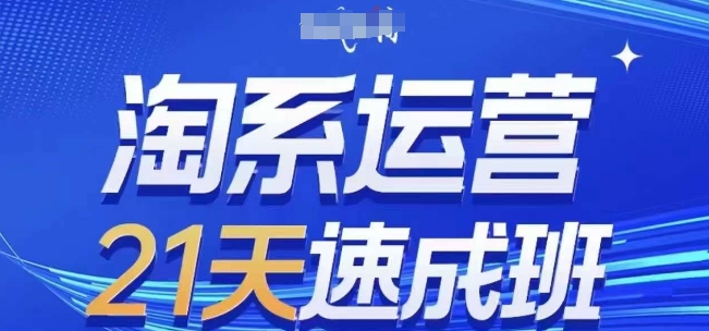 淘系运营21天速成班(更新25年7月)，0基础轻松搞定淘系运营，不做假把式-学链网创