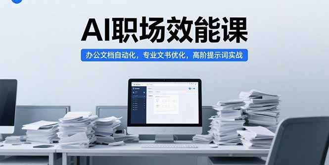 AI职场效能课，办公文档自动化，专业文书优化，高阶提示词实战-学链网创