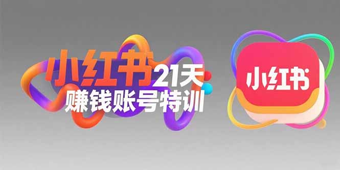 小红书21天赚钱账号特训：黄金定位技巧，高转粉文案创作，科学引流策略-学链网创