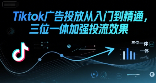 Tiktok广告投放从入门到精通，三位一体加强投流效果-学链网创