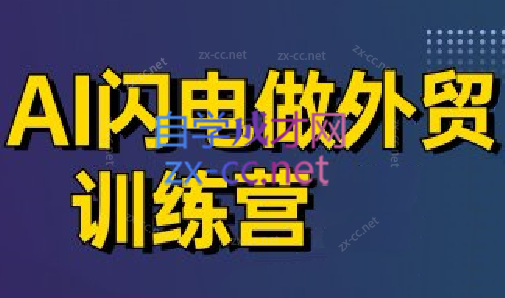 大卫·AI闪电做外贸训练营(更新7月)-学链网创