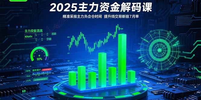2025主力资金解码课：精准捕捉主力建仓时机，提升短线交易胜率(更新7月-学链网创