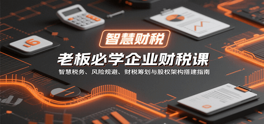 老板必学企业财税课：智慧税务、风险规避、财税筹划与股权架构搭建指南-学链网创