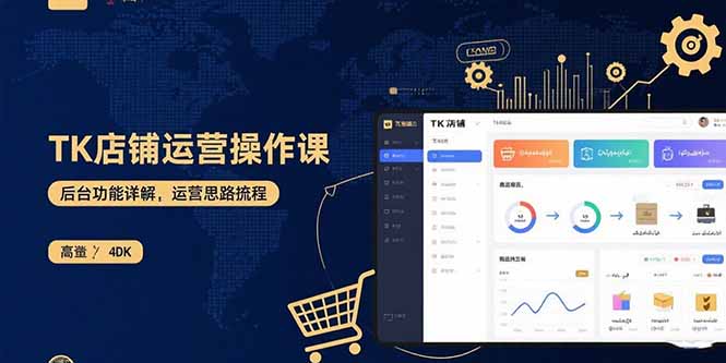 TK店铺运营实操课：后台功能详解，商品上架流程，运营思路拆解-学链网创