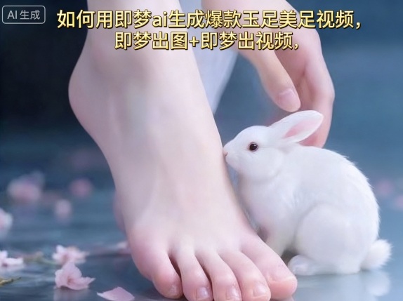 如何用即梦ai生成爆款玉足美足视频，即梦出图+即梦出视频，快速涨粉-学链网创