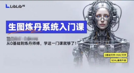 LibLibAI哩布哩布生图炼丹系统入门课，从生图到炼丹，只学这一门就够了-学链网创