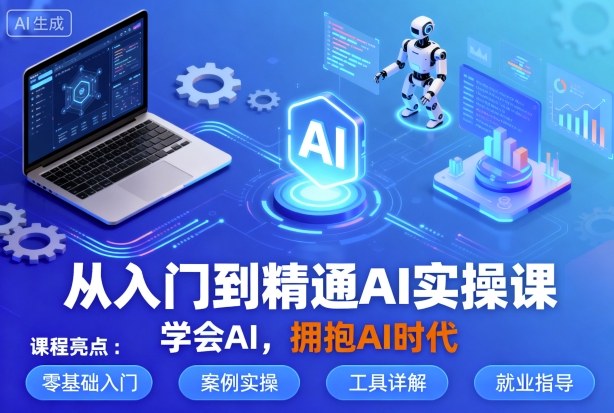 从入门到精通AI实操课，学会AI，拥抱AI时代-学链网创