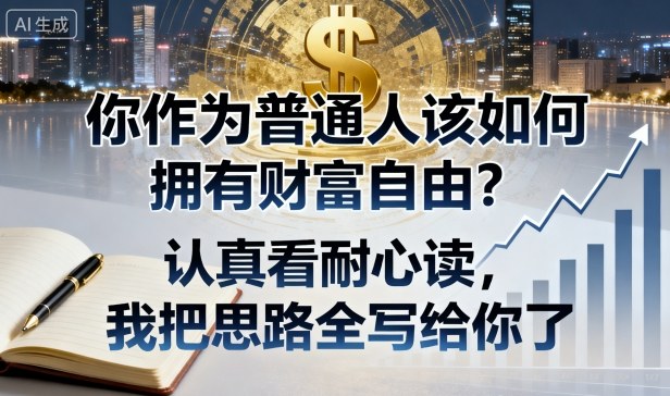 付费文章：你作为普通人该如何拥有财富自由？认真看耐心读，我把思路全写给你了-学链网创