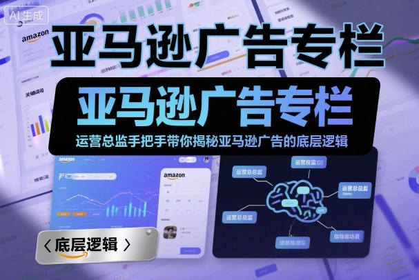 亚马逊广告专栏：运营总监手把手带你揭秘亚马逊广告的底层逻辑-学链网创