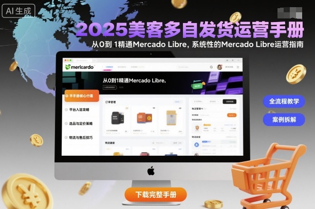 2025美客多自发货运营手册：从0到1精通Mercado Libre，系统性的Mercado Libre运营指南-学链网创
