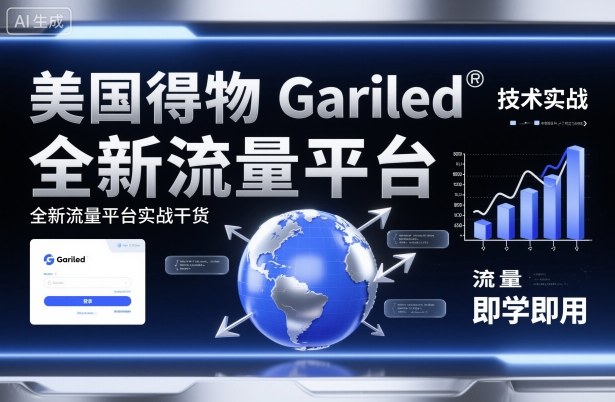 美国得物Gariled技术实战，全新流量平台​实战干货，即学即用-学链网创
