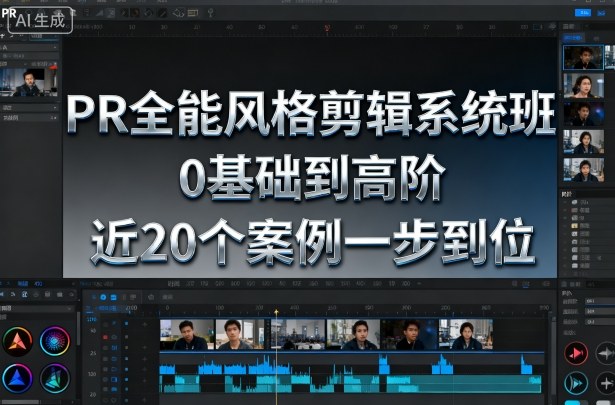PR全能风格剪辑系统班，0基础到高阶，近20个案例一步到位-学链网创