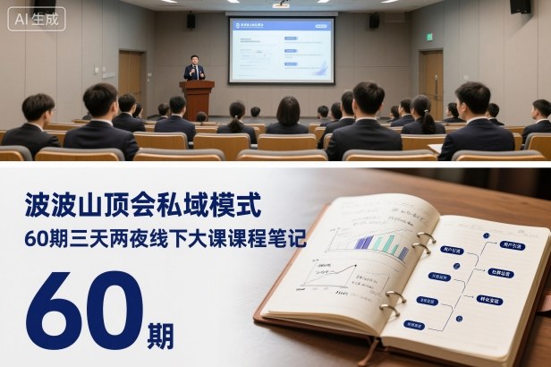波波山顶会私域模式60期三天两夜线下大课课程笔记(文档)-学链网创