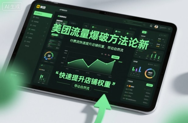 美团流量爆破方法论，付费流快速提升店铺权重，带动自然流-学链网创