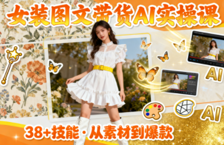 女装图文带货的AI实操课-学链网创