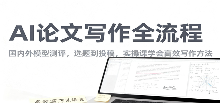 AI论文写作全流程，国内外模型测评，选题到投稿，实操课学高效写作方法-学链网创