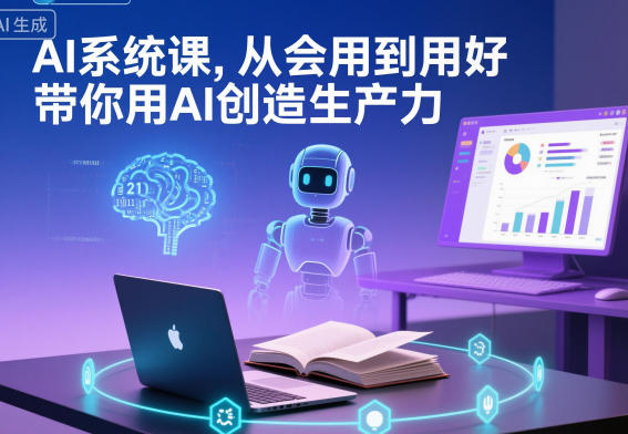 AI系统课，从会用到用好，带你用AI创造生产力-学链网创