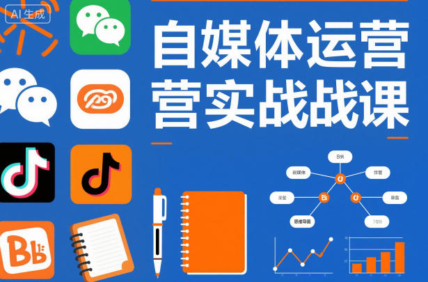 自媒体运营实战课，掌握一套系统的自媒体运营底层方法论，成为优秀的内容创作者-学链网创