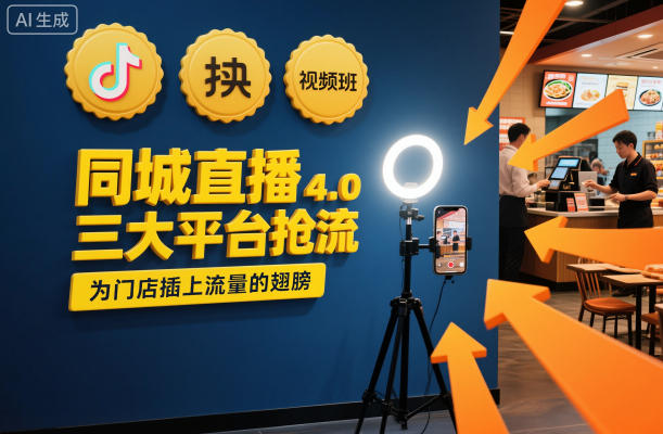 同城直播实操班4.0，三大平台抢流，为门店插上流量的翅膀-学链网创