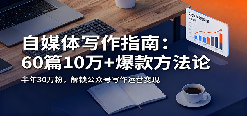 自媒体写作指南：60篇10万+爆款方法论，半年30万粉，解锁公众号写作运营变现-学链网创