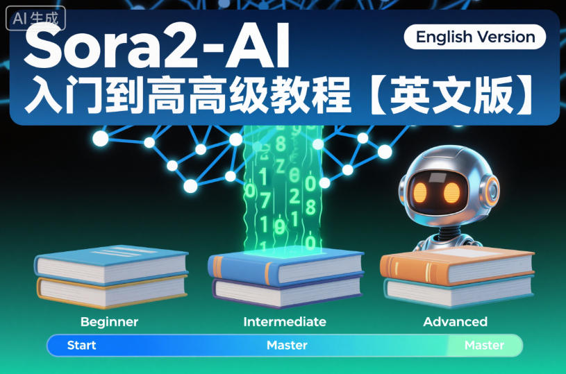 Sora2-AI入门到高级教程【英文版】-学链网创