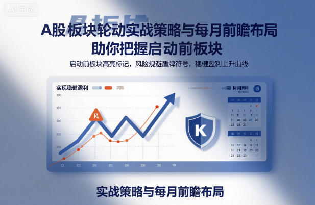 A股板块轮动实战策略与每月前瞻布局，助你把握启动前板块，规避风险，实现稳健盈利-学链网创