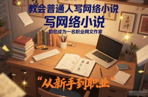 教会普通人写网络小说,助您成为一名职业网文作家-学链网创