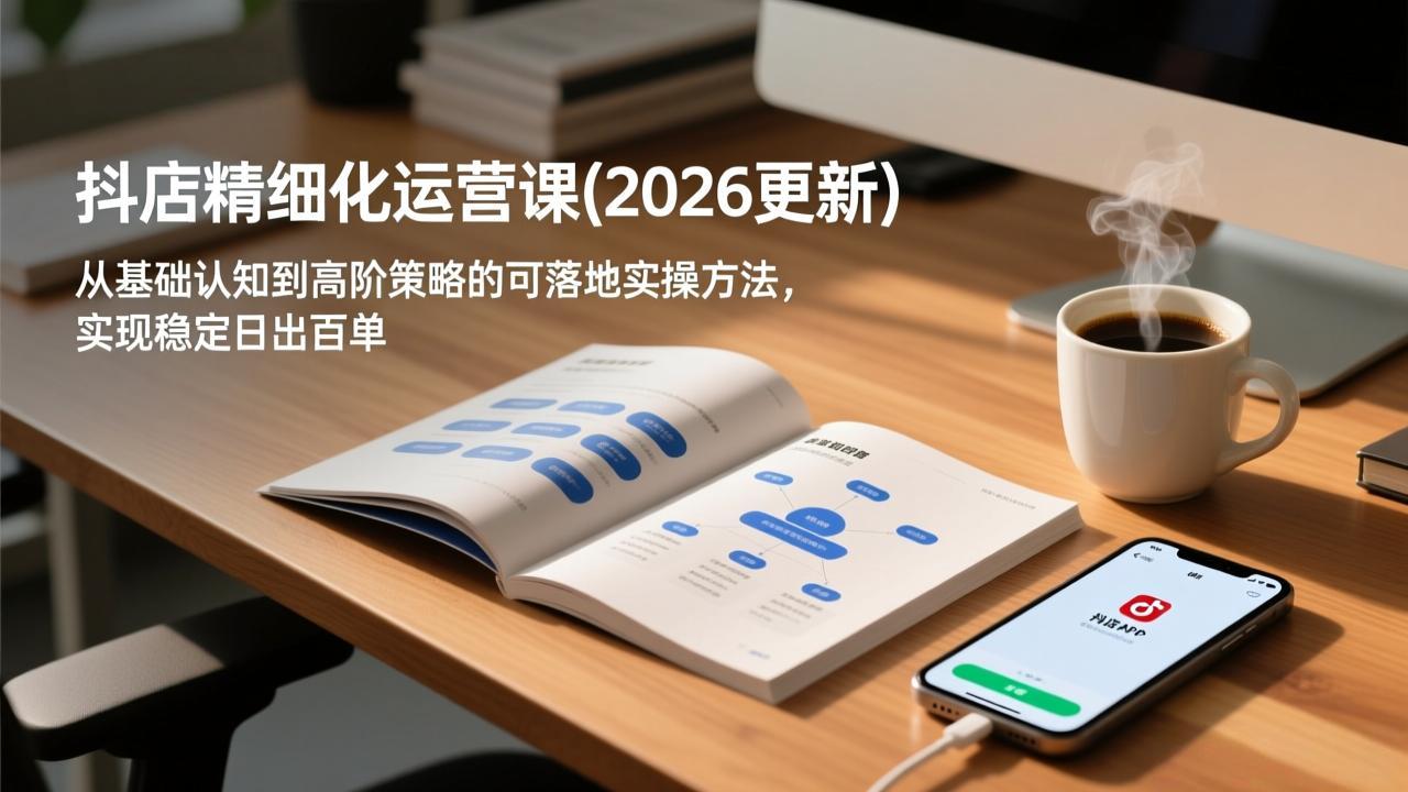 抖店精细化运营课(2026更新-学链网创