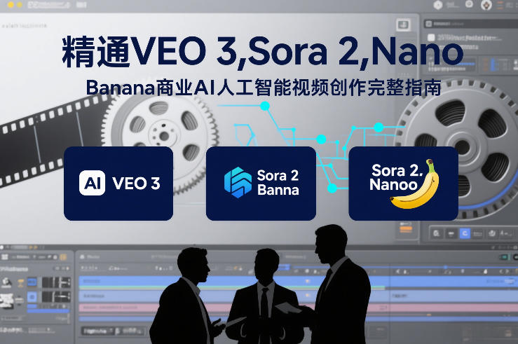 精通VEO 3，Sora 2，Nano Banana商业AI人工智能视频创作完整指南-学链网创