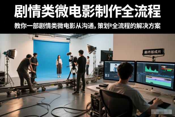 剧情类微电影制作全流程，教你一部剧情类微电影从沟通，策划到拍摄制作全流程的解决方案-学链网创