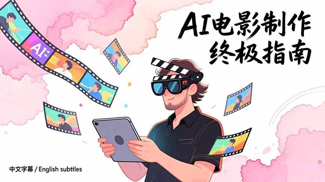 AI电影制作终极指南：从创意到成片，系统掌握智能影视全流程实战课(中英字幕-学链网创