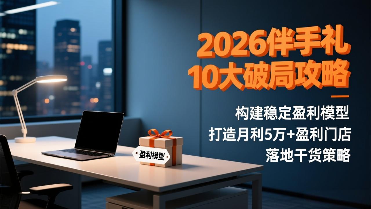 2026伴手礼10大破局攻略：构建稳定盈利模型，打造月利5万+盈利门店，落地干货策略-学链网创