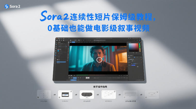 Sora2连续性短片保姆级教程,0基础也能做电影级叙事视频-学链网创