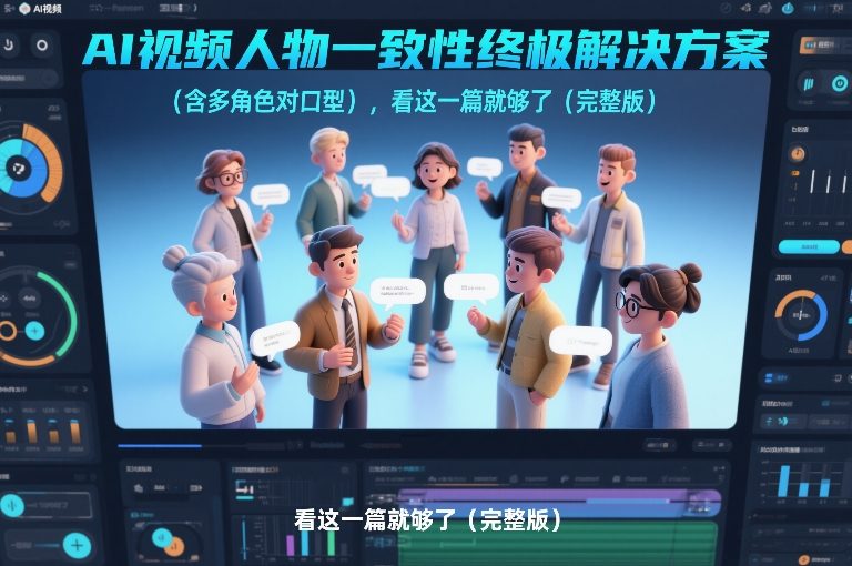 AI视频人物一致性终极解决方案(含多角色对口型)，看这一篇就够了(完整版)-学链网创